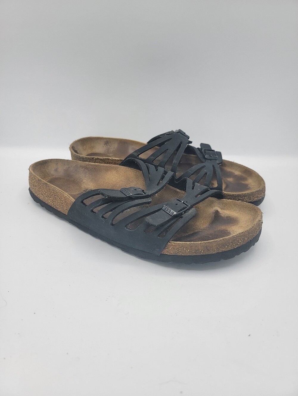 Birkenstock Black Strap Slide Sandals
